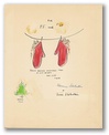 Dedication Drawing: Too Many Mittens flyleaf