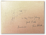 Dedication Drawing: Magic Michael flyleaf