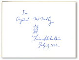 Dedication Drawing: Magic Michael flyleaf