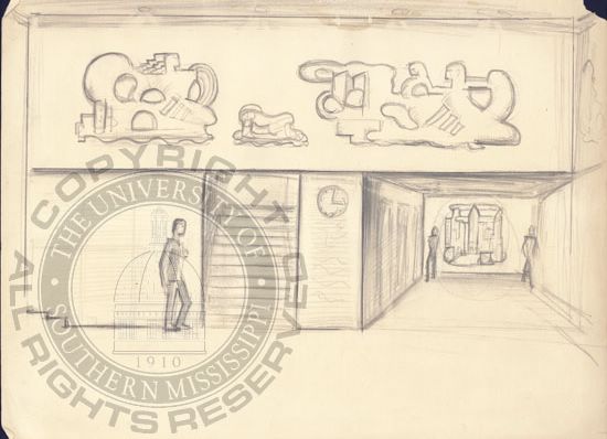 Sketch of Unidentified Building