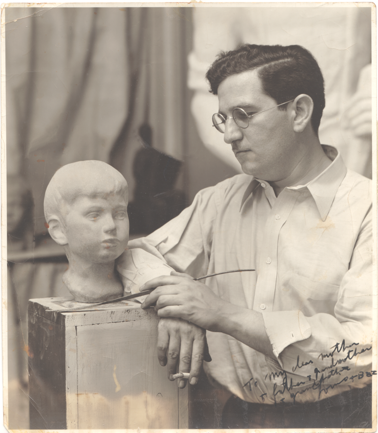 Louis with Bust of Child